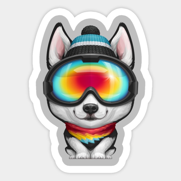 Siberian Husky Sticker by stonemask